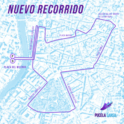 Recorrido oficial de la Pucela Sansil.