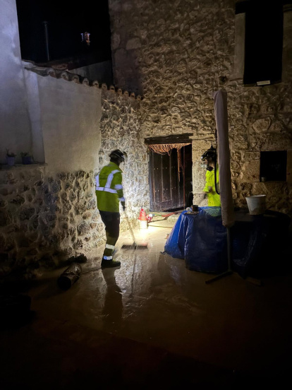 Efectos de la tromba de agua en la provincia.
