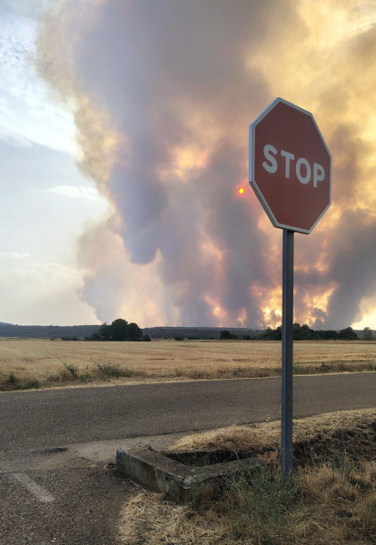 Incendio en Molezuelas de la Carballeda.
