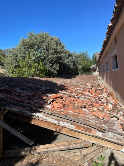 Estado actual del museo de Aperos del Ayer en La Santa Espina
