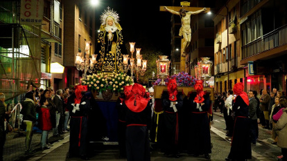 Viacrucis de la Exaltación de la Santa Cruz y Nuestra Señora de los Dolores en una imagen de archivo