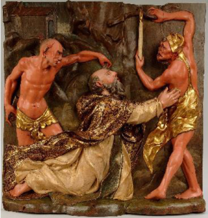 Restos del retablo del Hospital de San Antón de Valladolid