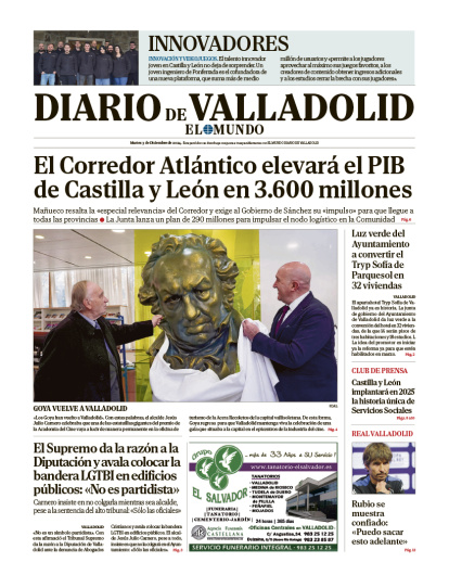 Portada martes 3 de diciembre