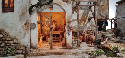 Una escena del belén