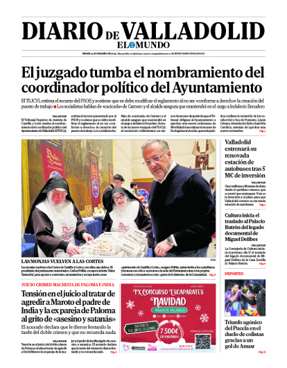 Portada sábado 14