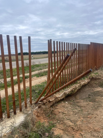 Estado en el que quedaron las instalaciones de la bodega Mayor de Castilla tras el robo.