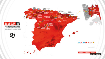 Recorrido de la Vuelta Ciclista a España 2025.