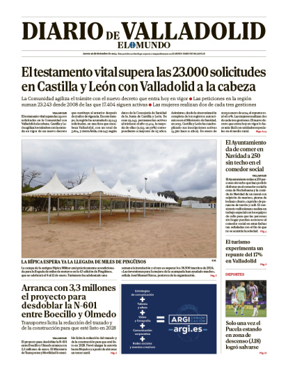 Portada jueves 26