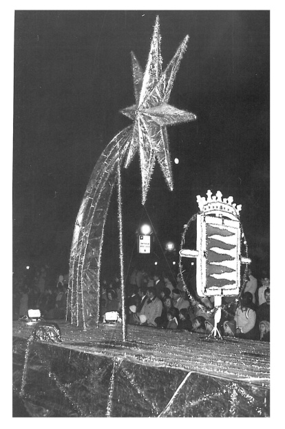 Carroza en la Cabalgata de Reyes en 1975