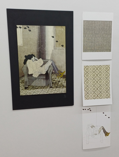 Detalle de la obra de Eva Sanz