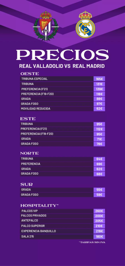 Precios contra el Real Madrid.