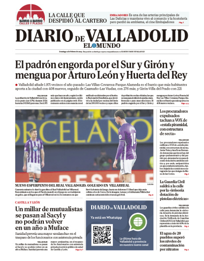 Portada del 2 de febrero
