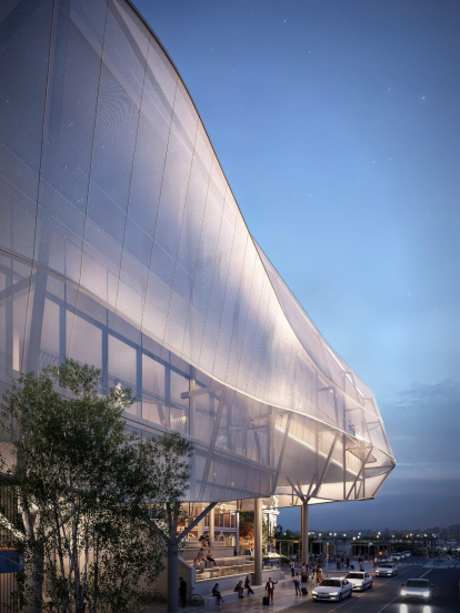 Recreación virtual de la nueva estación de tren de Campo Grande de Valladolid.