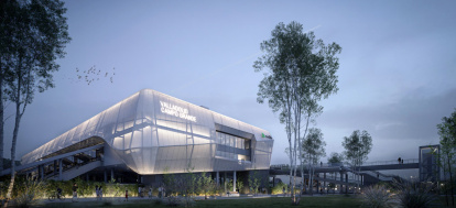 Recreación virtual de la nueva estación de tren de Campo Grande de Valladolid.