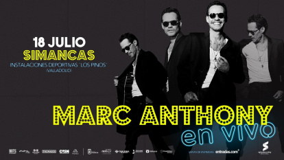 Cartel del concierto de Marc Anthony en Simancas.