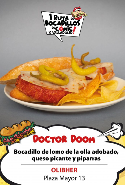 Propuesta para la ruta de 'Bocadillos de Cómic' de Olibher