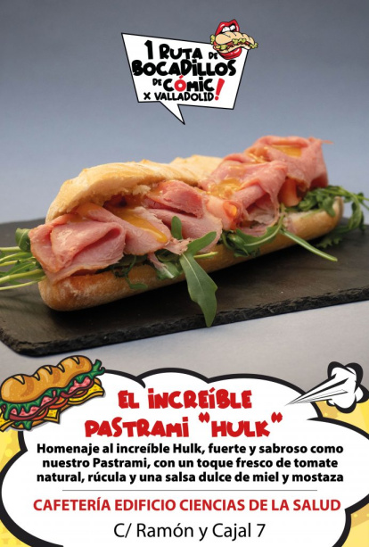 Propuesta para la ruta de 'Bocadillos de Cómic' de la cafetería del edificio Ciencias de la Salud
