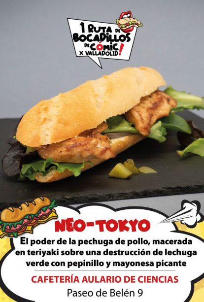 Propuesta para la ruta de 'Bocadillos de Cómic' de la cafetería Aulario de Ciencias