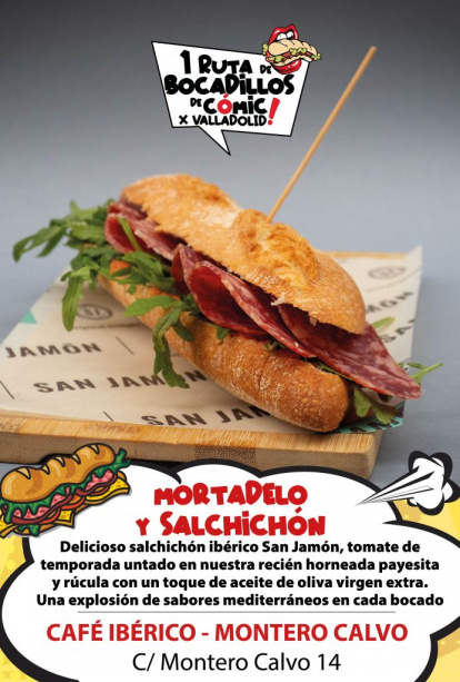 Propuesta para la ruta de 'Bocadillos de Cómic' de Cafe Ibérico - Montero Calvo