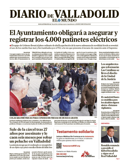 Portada jueves 13