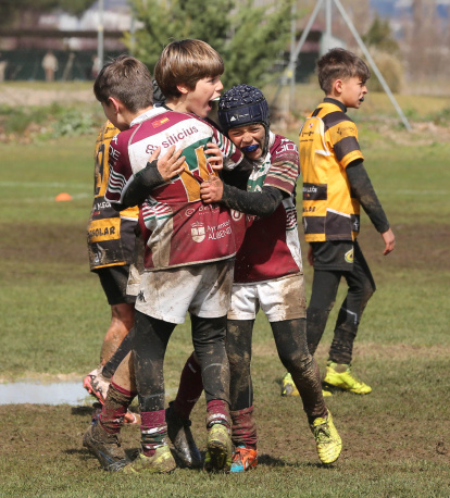 Una imagen de uno de los partidos del Torneo Internacional de Escuelas de Rugby.