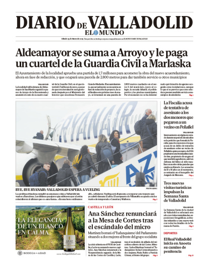 Portada del 29 de marzo