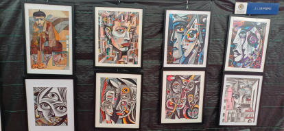 Conjunto de obras de J. L. de Pedro.