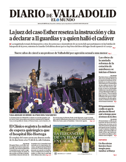 Portada del 17 de abril