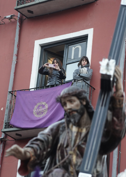 Un momento del Vía Crucis Procesional