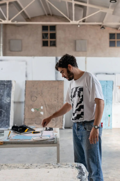 Eloy Arribas en el estudio