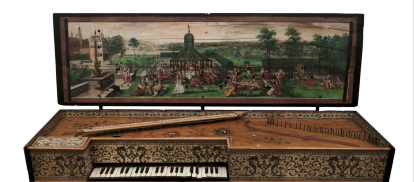 Una imagen del virginal de Hans Bos, de 1576