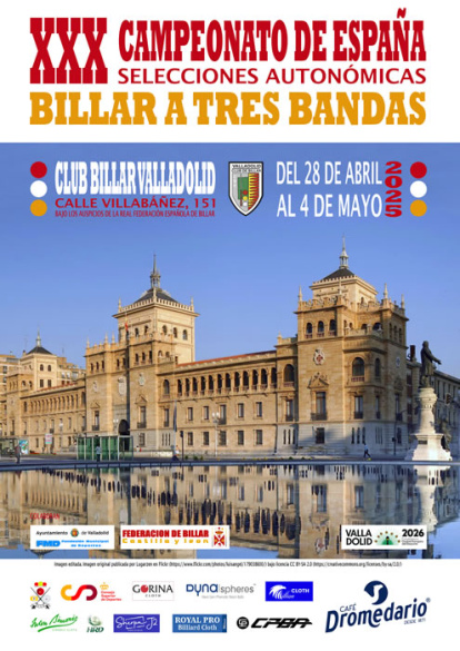 Cartel del XXX Campeonato de España de Billar.