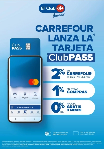 Nueva tarjeta ClubPASS con más ventajas para el ahorro de sus clientes