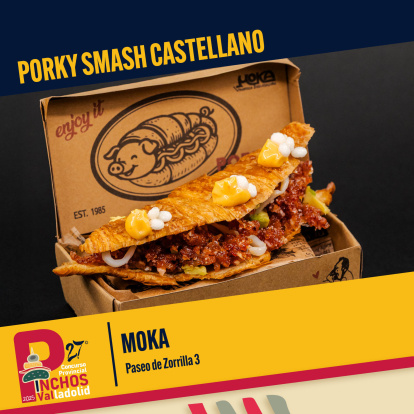 Porky smash castellano (Moka)