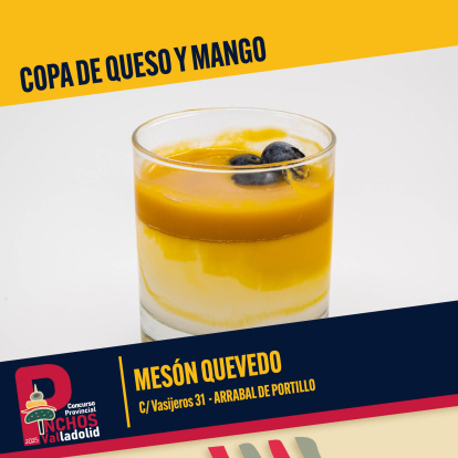 Copa de queso y mango (Mesón Quevedo)