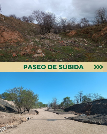 Paseo de subida en la reserva biológica El Tomillo