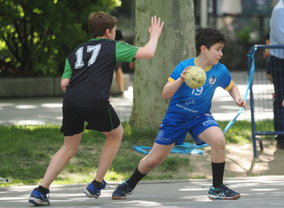 Día del Balonmano en la calle en la Acera de Recoletos.