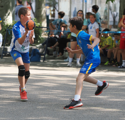 Día del Balonmano en la calle en la Acera de Recoletos.