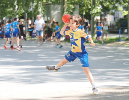Día del Balonmano en la calle en la Acera de Recoletos.