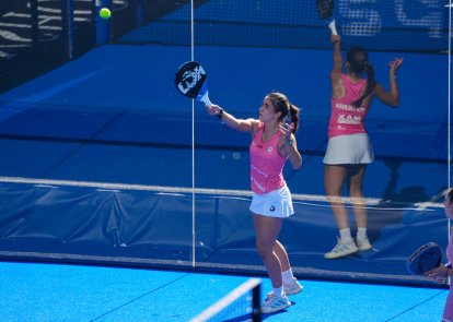 Bea Caldera en cuartos de final del Valladolid Premier Padel P2.