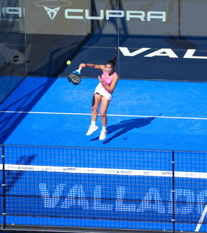 Bea Caldera en cuartos de final del Valladolid Premier Pádel P2.