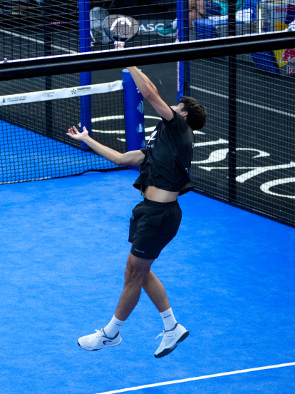 Arturo Coello en cuartos del Premier Pádel de Valladolid.