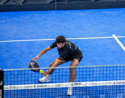 Arturo Coello en cuartos del Premier Pádel de Valladolid.