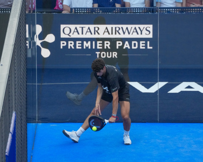 Arturo Coello en cuartos del Premier Pádel de Valladolid.