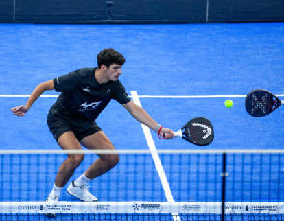 Arturo Coello en cuartos del Premier Pádel de Valladolid.