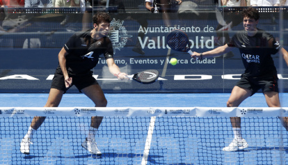 Finales del Valladolid Premier Pádel P2 en la Plaza Mayor.
