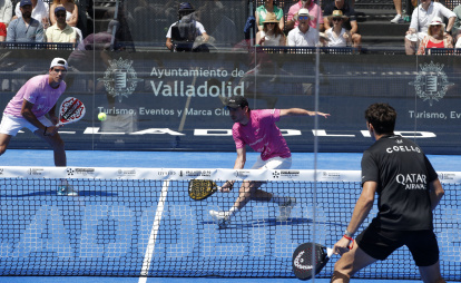 Finales del Valladolid Premier Pádel P2 en la Plaza Mayor.