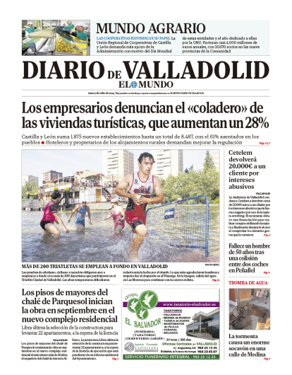 Portada del 8 de julio