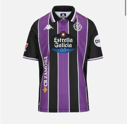 Segunda camiseta del Real Valladolid 2025/2026.