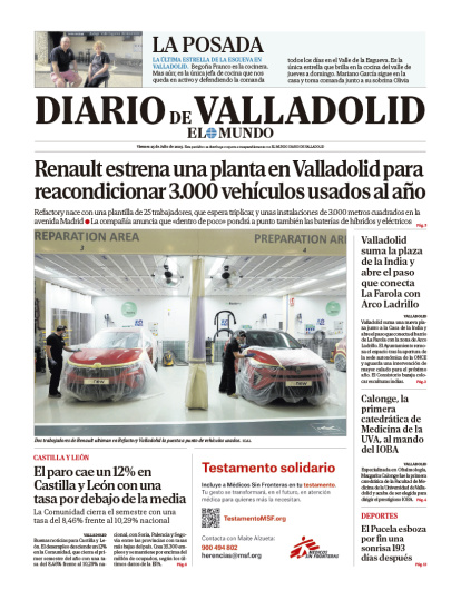 Portada del 25 de julio
